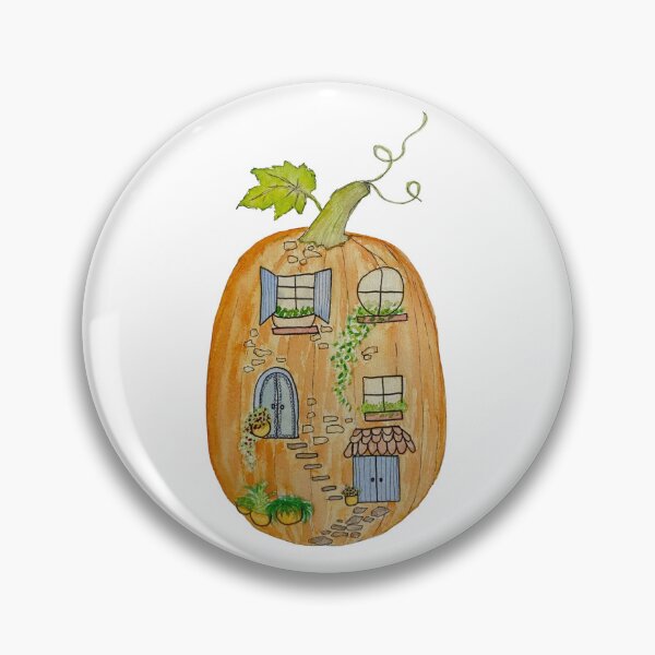 Item preview, Watercolour Pumpkin House designed and sold by art-by-natarsha.