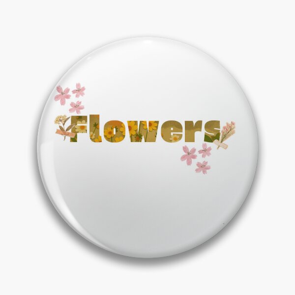 Item preview, Aesthetic Pressed Yellow & Pink Flowers Typography designed and sold by RAJASWARSTORE.
