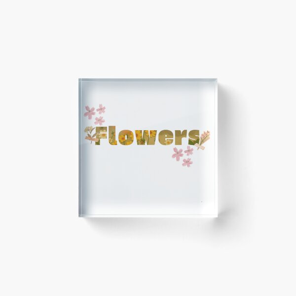 Item preview, Aesthetic Pressed Yellow & Pink Flowers Typography designed and sold by RAJASWARSTORE.