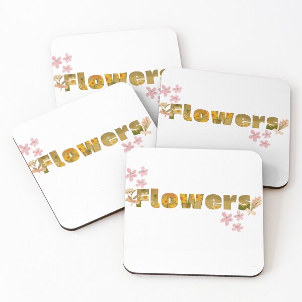 Item preview, Aesthetic Pressed Yellow & Pink Flowers Typography designed and sold by RAJASWARSTORE.