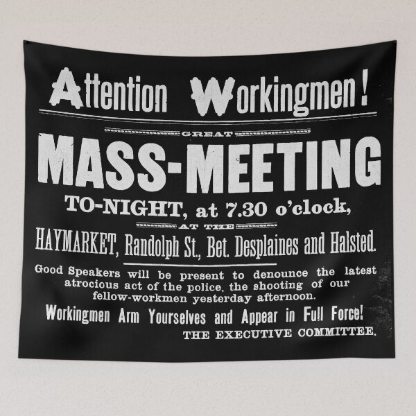 Item preview, Attention Workingmen! - Black designed and sold by Domain of the Public.