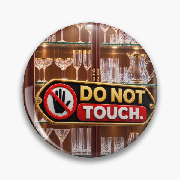 Item preview, Do Not Touch Typography Balkan Household Humor designed and sold by OfficialBalkan.