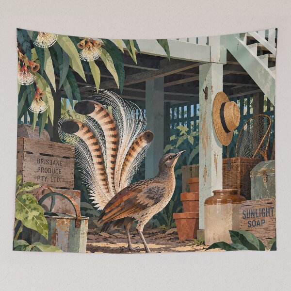 Item preview, Curious Lyrebird designed and sold by LittleDreamsCo.