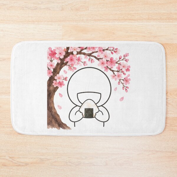 Item preview, Onigiri Rice Ball under Sakura Cherry Blossom - Hanami Picnic Pictogram designed and sold by japan-picto.