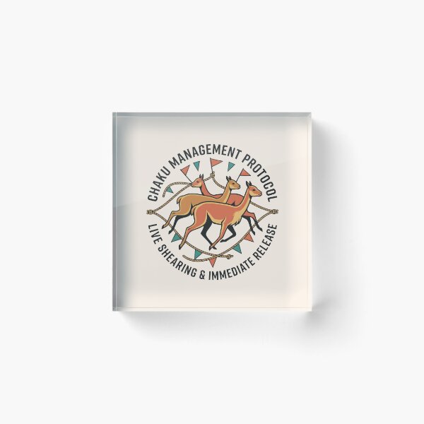 Item preview, Chaku Management Protocol Vicuna Andean Wildlife Badge Graphic designed and sold by SplashTastic.