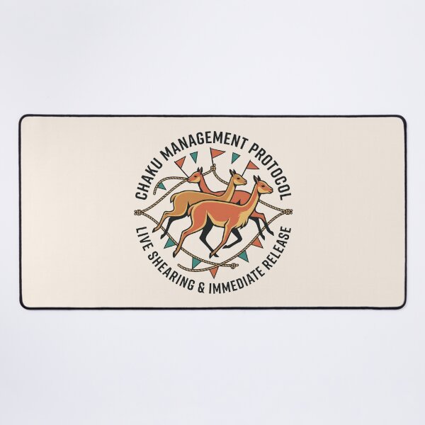 Item preview, Chaku Management Protocol Vicuna Andean Wildlife Badge Graphic designed and sold by SplashTastic.