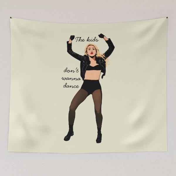 Item preview, The Kids Don't Wanna Dance Miley Cyrus Illustration designed and sold by Vicky021.
