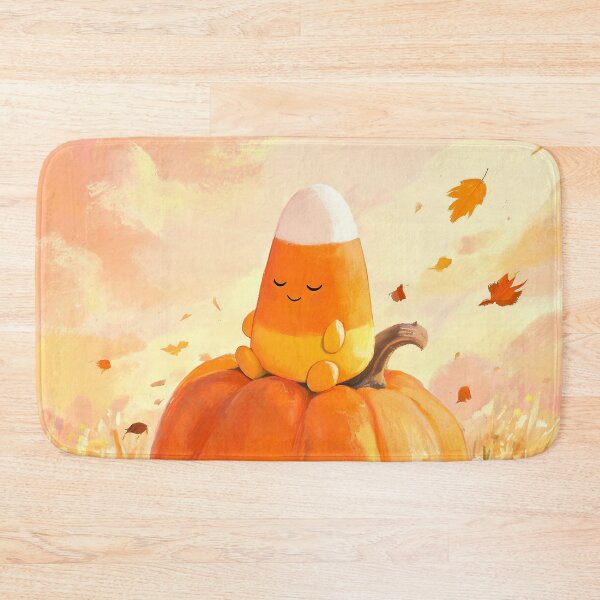 Item preview, Cozy Kawaii Candy Corn Pumpkin Autumn Character designed and sold by cr6zym1nd.