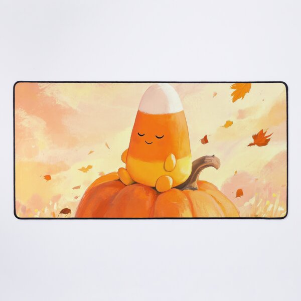 Item preview, Cozy Kawaii Candy Corn Pumpkin Autumn Character designed and sold by cr6zym1nd.