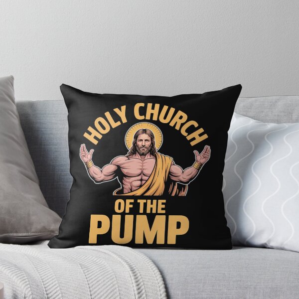 Item preview, Holy Church Of The Pump – Funny Christian Gym Bodybuilding designed and sold by LoFizzy.