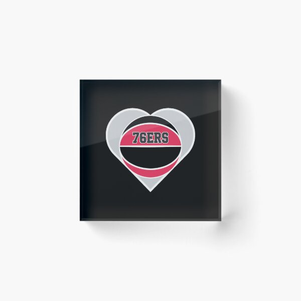 Item preview, 76ERS Heart Basketball Fan Love  designed and sold by DeborahDonal.
