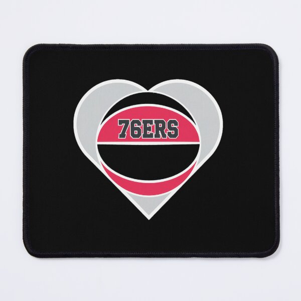 Item preview, 76ERS Heart Basketball Fan Love designed and sold by DeborahDonal.