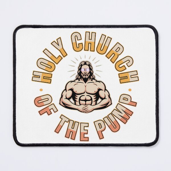 Item preview, Holy Church Of The Pump – Funny Christian Gym Bodybuilding designed and sold by LoFizzy.