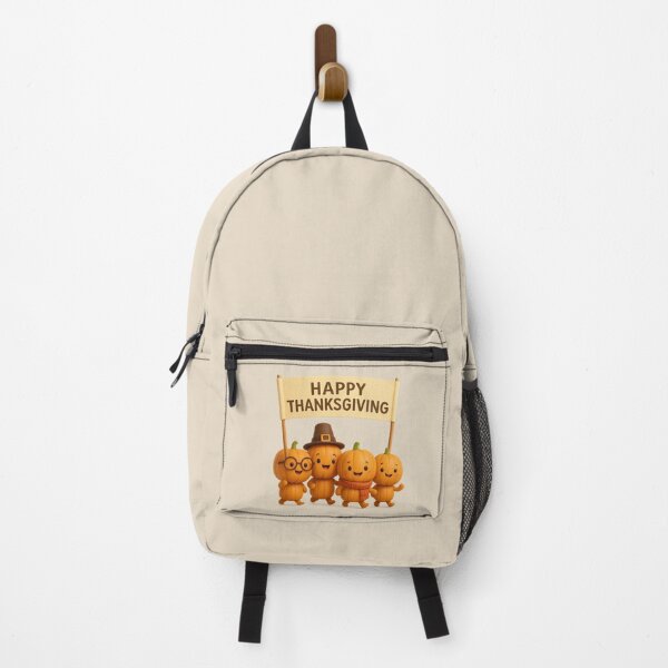 Item preview, Cute Pumpkin Parade Thanksgiving Banner | Kawaii Fun Thanksgiving Art designed and sold by Moons Studio.