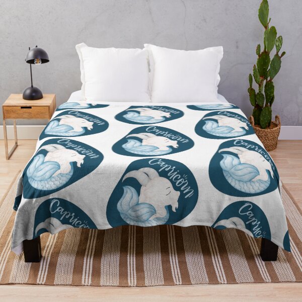 Item preview, Capricorn - blue and White Sea goat designed and sold by priyankajustine.