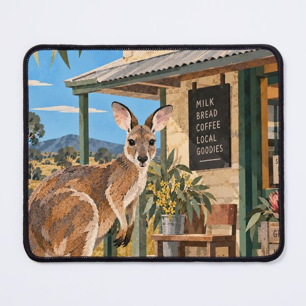 Item preview, Kangaroo at the Corner Store designed and sold by LittleDreamsCo.