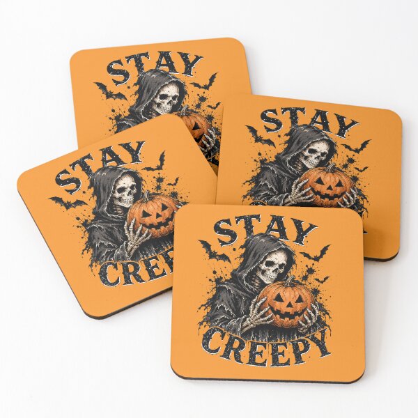 Item preview, Halloween skeleton pumpkin and bats designed and sold by gulsumkiyan.
