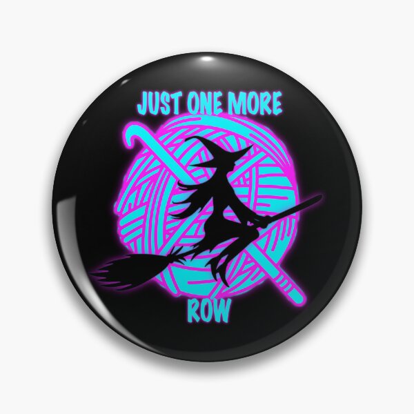 Item preview, Just One More Row Witch – Funny Knitting & Crochet Shirt designed and sold by ArtyWares.