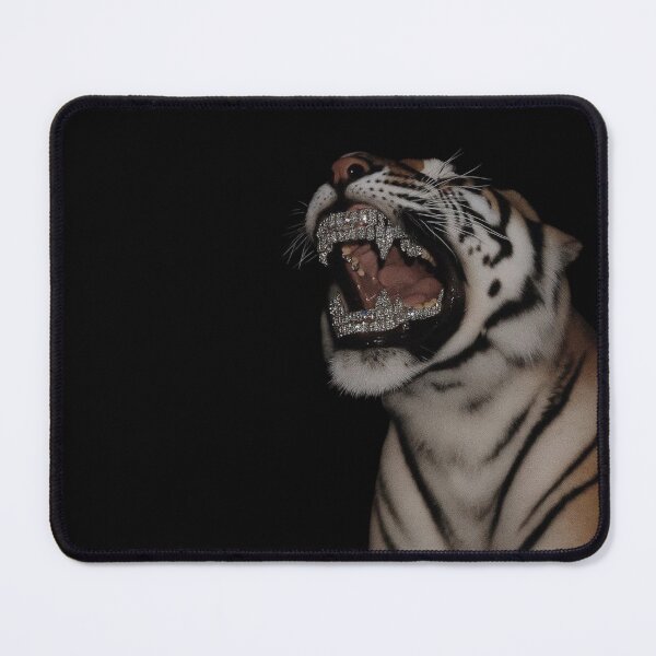 Item preview,  Diamond Grill Tiger – Roaring Luxury Wild Cat Design designed and sold by TeeStyle.mr.
