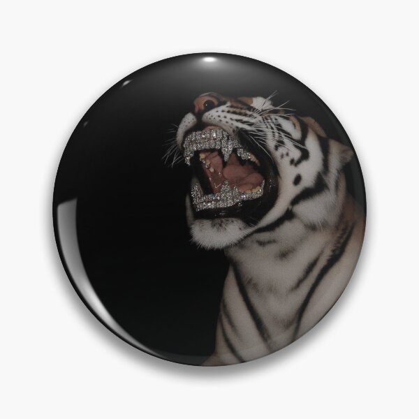 Item preview,  Diamond Grill Tiger – Roaring Luxury Wild Cat Design designed and sold by TeeStyle.mr.