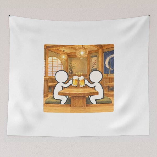 Item preview, Izakaya Kanpai Toast Japanese Draft Beer - Drinking Culture Pictogram designed and sold by japan-picto.