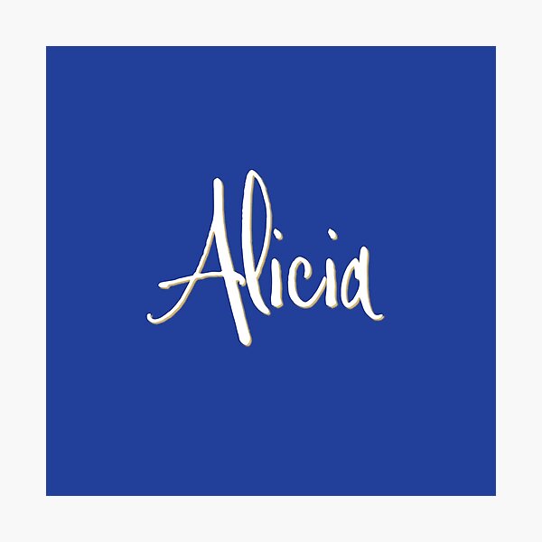 Item preview, Diseño tipográfico personalizado de ALICIA designed and sold by CharlottePlaceArt.