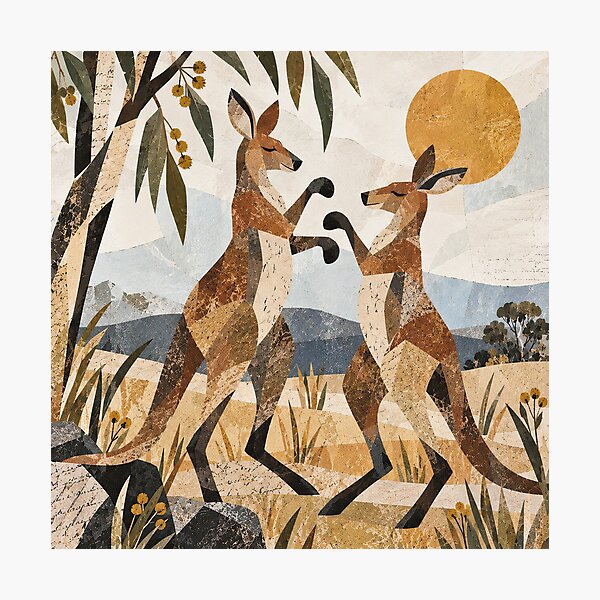 Item preview, Boxing Kangaroos designed and sold by LittleDreamsCo.