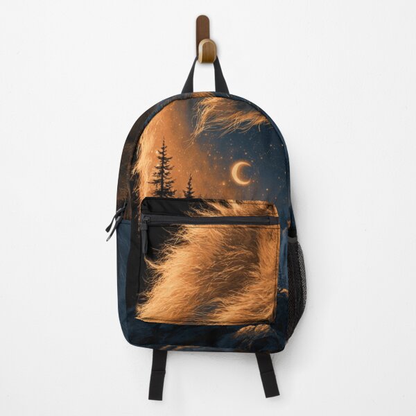 Item preview, Mystical Fox Forest Moon Night Wildlife Art designed and sold by NicolasGlowArt.