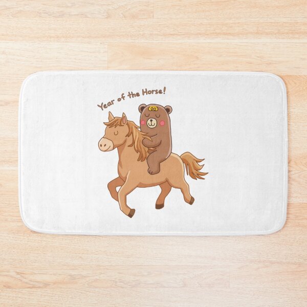 Item preview, Bear Riding Horse Cute Whimsical Best Friends Art designed and sold by rhysanadraws.
