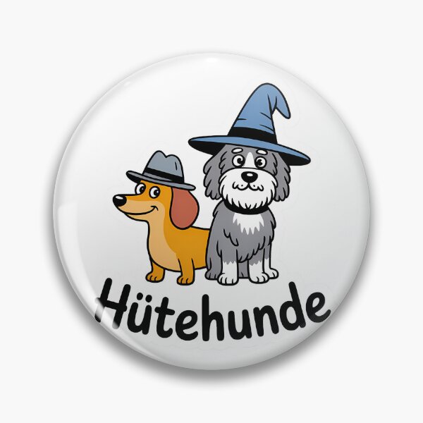 Item preview, Hütehunde – lustiges Wortspiel Hunde mit Hut designed and sold by LoFizzy.