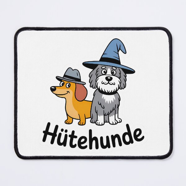 Item preview, Hütehunde – lustiges Wortspiel Hunde mit Hut designed and sold by LoFizzy.