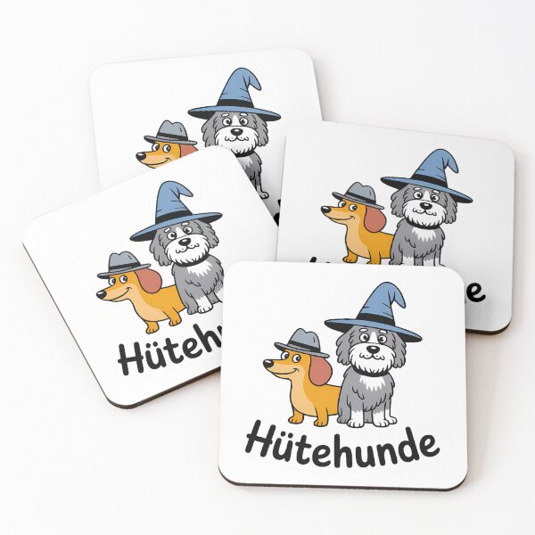Item preview, Hütehunde – lustiges Wortspiel Hunde mit Hut designed and sold by LoFizzy.