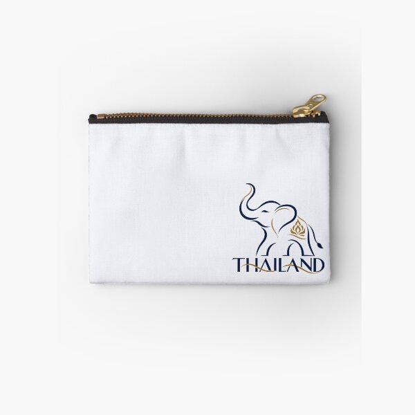 Item preview, Minimalist Thai Elephant Gold Line Art Emblem designed and sold by Nicha Studio.