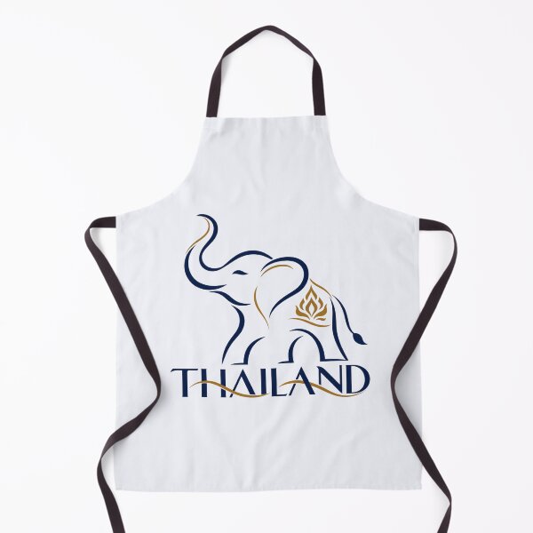 Item preview, Minimalist Thai Elephant Gold Line Art Emblem designed and sold by Nicha Studio.