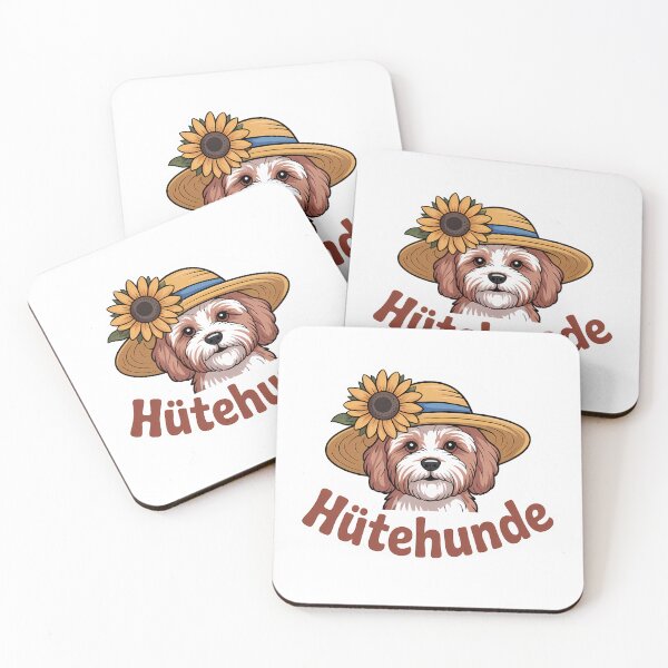 Item preview, Hütehunde – lustiges Wortspiel Hunde mit Hut designed and sold by LoFizzy.
