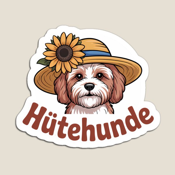 Item preview, Hütehunde – lustiges Wortspiel Hunde mit Hut designed and sold by LoFizzy.