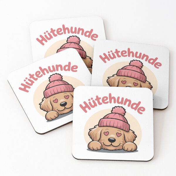 Item preview, Hütehunde – lustiges Wortspiel Hunde mit Hut designed and sold by LoFizzy.