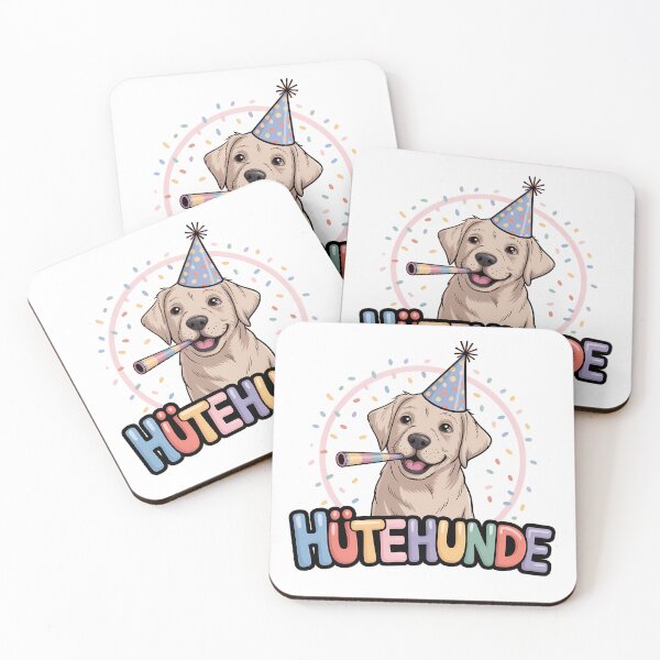 Item preview, Hütehunde – lustiges Wortspiel Hunde mit Hut designed and sold by LoFizzy.