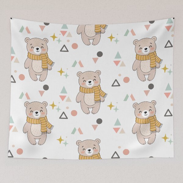 Item preview, Cute Little Bear Seamless Pattern designed and sold by prapapon.