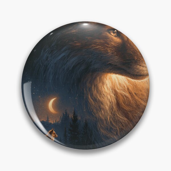 Item preview, Majestic Fox Spirit Moonlit Forest Night Wildlife designed and sold by NicolasGlowArt.
