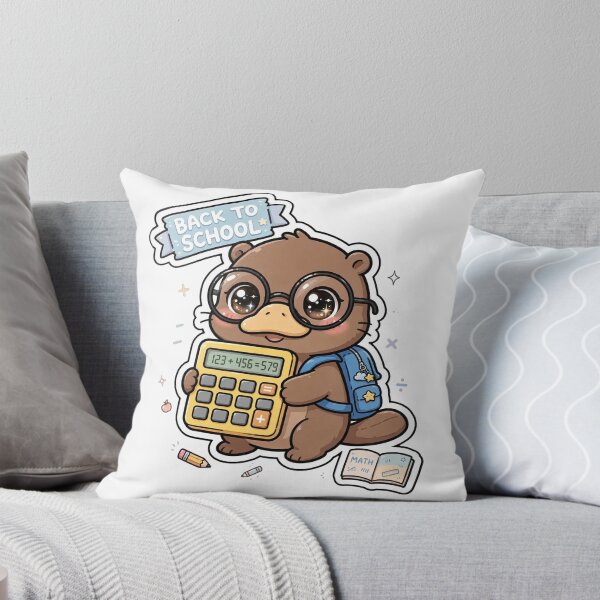 Item preview, Kawaii Back To School Platypus Math designed and sold by Wildlife-Walk.