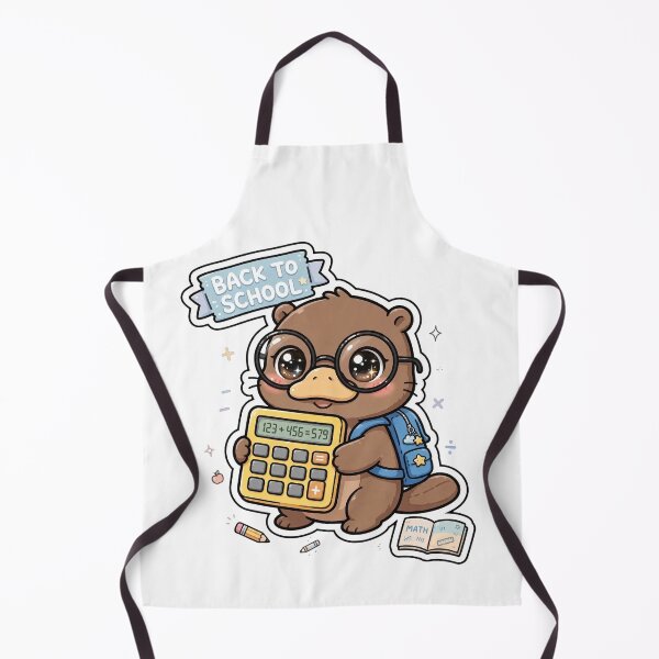 Item preview, Kawaii Back To School Platypus Math designed and sold by Wildlife-Walk.