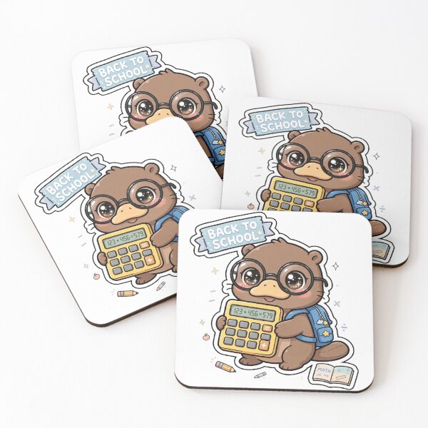 Item preview, Kawaii Back To School Platypus Math designed and sold by Wildlife-Walk.