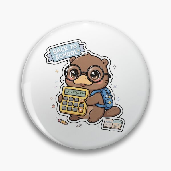 Item preview, Kawaii Back To School Platypus Math designed and sold by Wildlife-Walk.