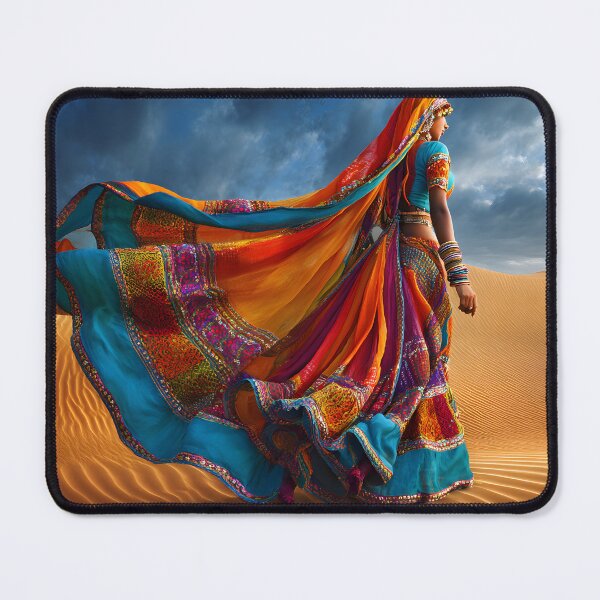 Item preview, Vibrant Dancer in Colorful Traditional Attire designed and sold by Artessie.
