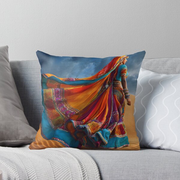 Item preview, Vibrant Dancer in Colorful Traditional Attire designed and sold by Artessie.