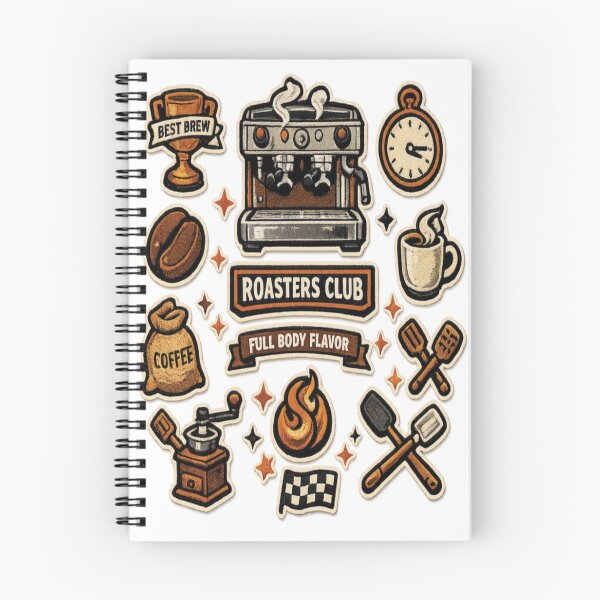 Item preview, Coffee Roasters Club – Vintage Embroidered Patch designed and sold by Mindful56.