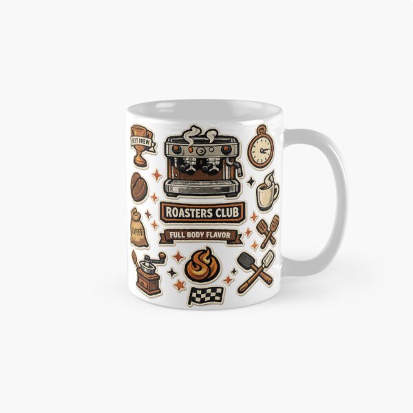 Item preview, Coffee Roasters Club – Vintage Embroidered Patch designed and sold by Mindful56.