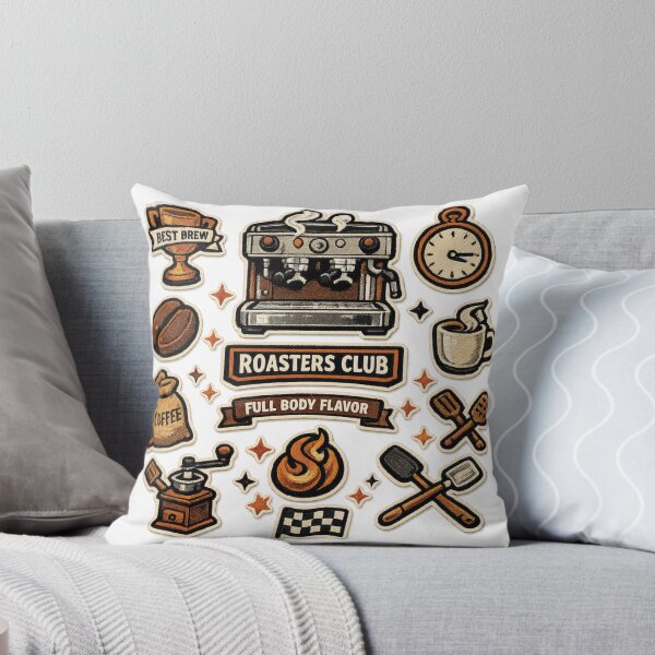 Item preview, Coffee Roasters Club – Vintage Embroidered Patch designed and sold by Mindful56.
