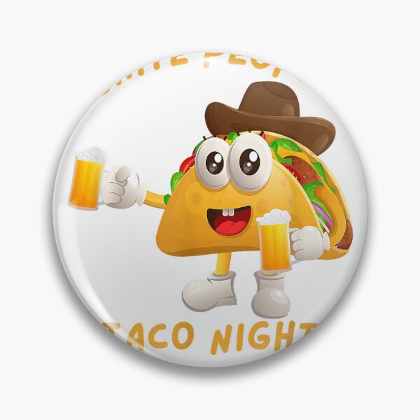 Item preview, Funny White People Taco Night Tacos Beer and Cowboys T-Shirt designed and sold by hapitoss.